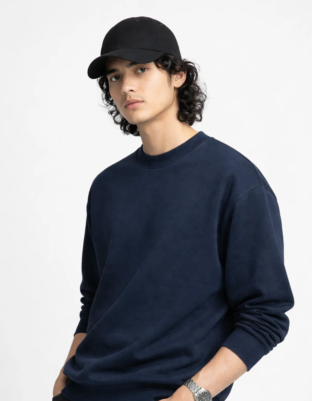 DEEP NAVY - PREMIUM OVERSIZED SWEATSHIRT