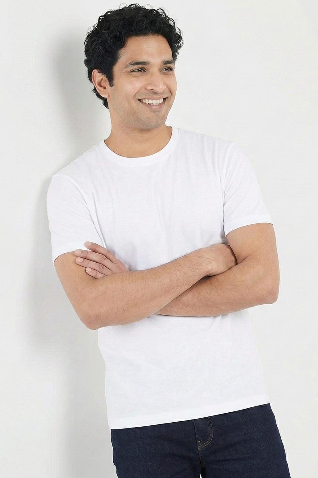 Solid White Cotton T-Shirt  Tshirts