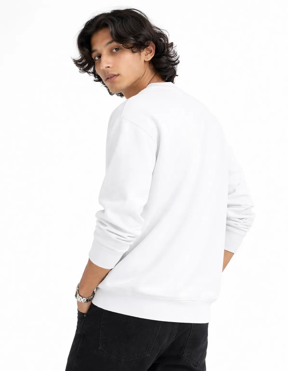 CRISP WHITE - OVERSIZED SWEATSHIRT
