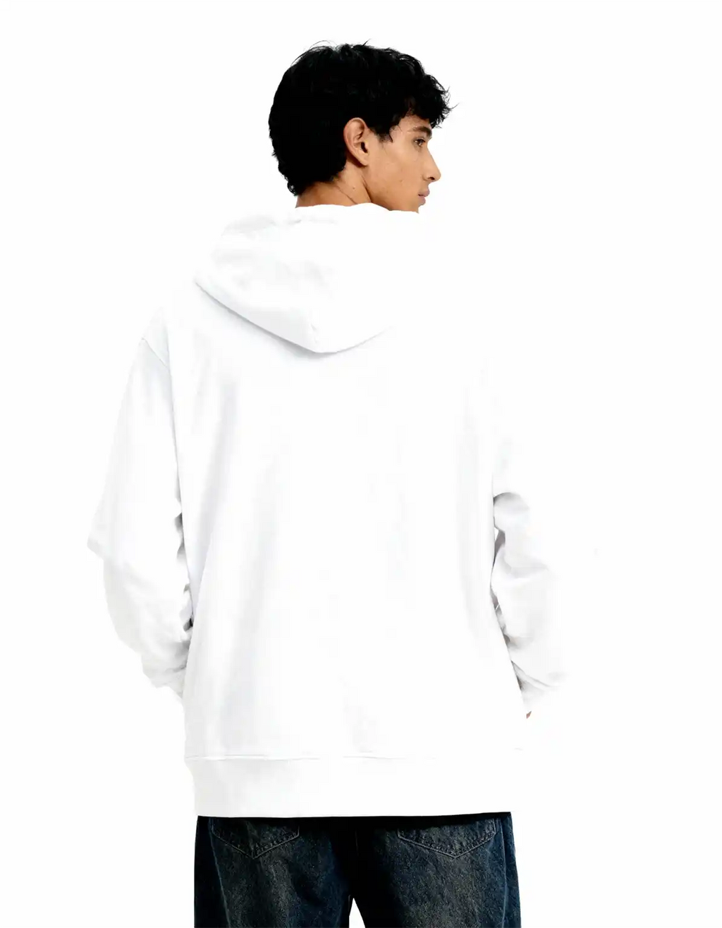 White - Premium Zip Hoodie  Zip Hoodie